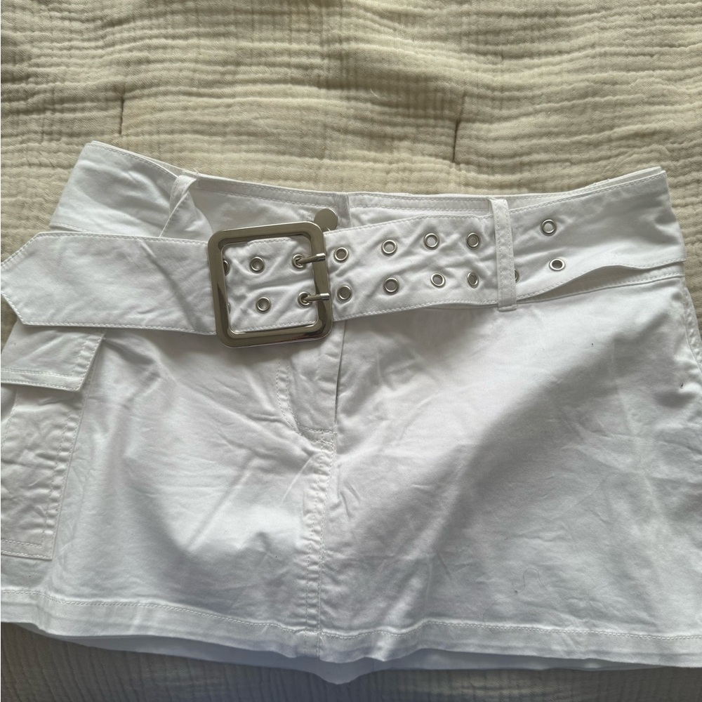Tiger Mist Mini Skirt size XS White